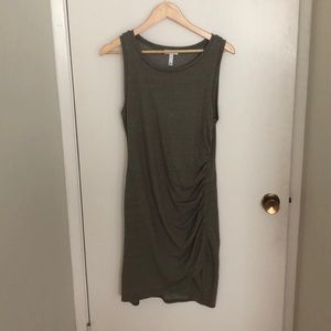 Leith Green Ruched Dress